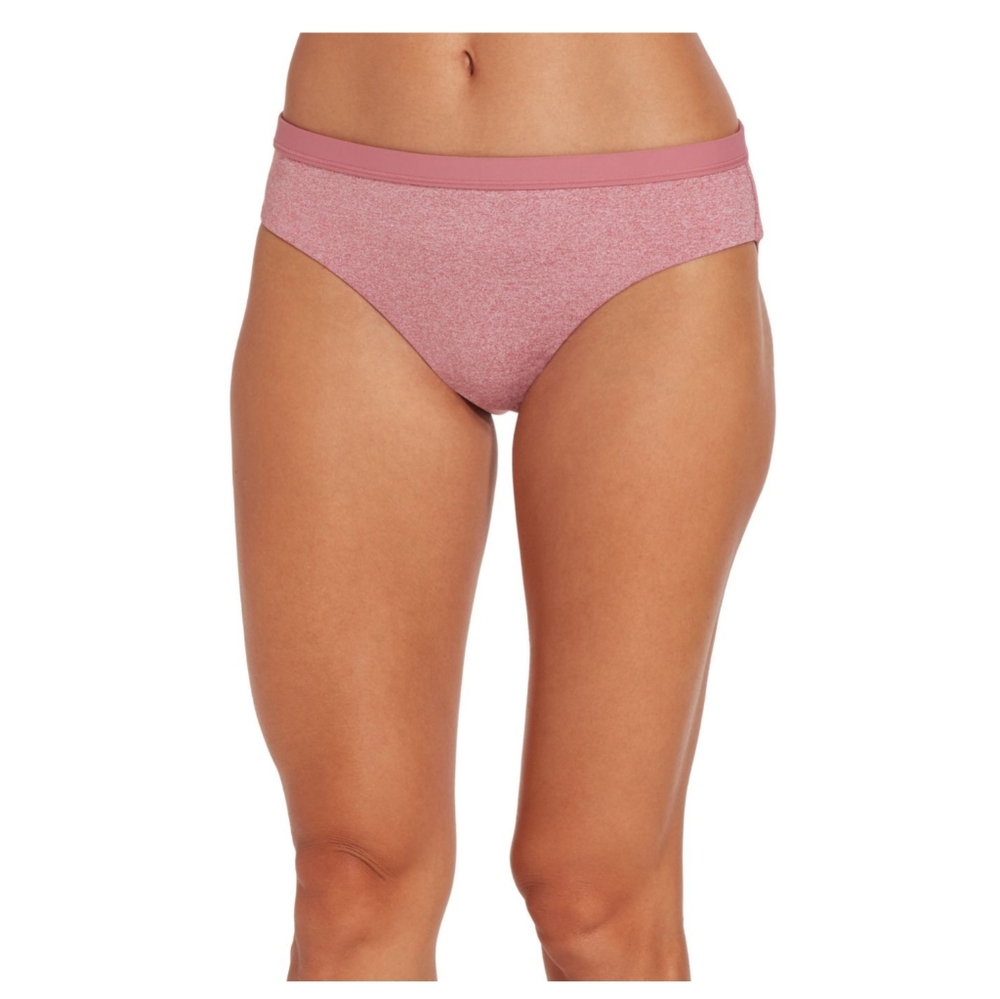 Calia Mesa Rose Heather Wide Banded Bikini Bottoms - Picture 2 of 8